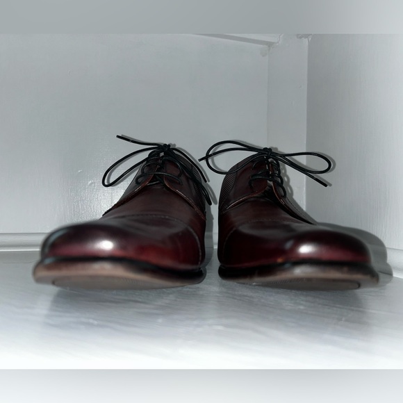Florsheim Kierland Plain Toe Oxfords Burgundy Mens Leather Oxfords size 10 NEW - Picture 5 of 12